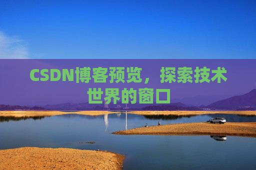 CSDN博客预览，探索技术世界的窗口